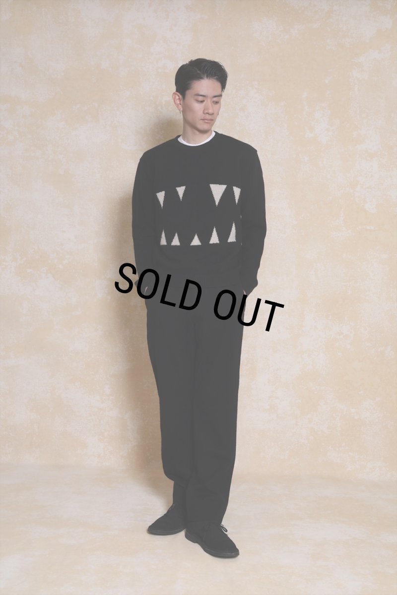 画像6: RATS/FANG CREW NECK KNIT（BLACK）［クルーネックニット-23秋冬］ (6)