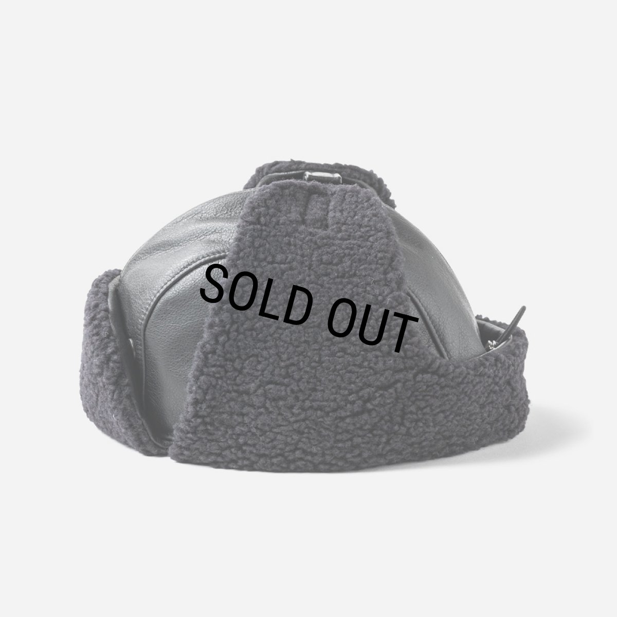 画像7: TIGHTBOOTH/LEATHER FLIGHT CAP（Black）［レザーフライトキャップ-23秋冬］ (7)