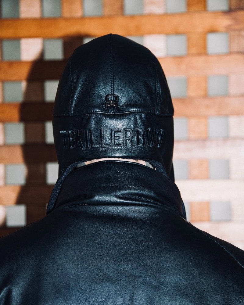 画像3: TIGHTBOOTH/LEATHER FLIGHT CAP（Black）［レザーフライトキャップ-23秋冬］