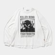 画像1: TIGHTBOOTH/HAND SIGN VELOUR LS（White）［ベロアロングスリーブ-23秋冬］ (1)