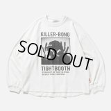 TIGHTBOOTH/HAND SIGN VELOUR LS（White）［ベロアロングスリーブ-23秋冬］