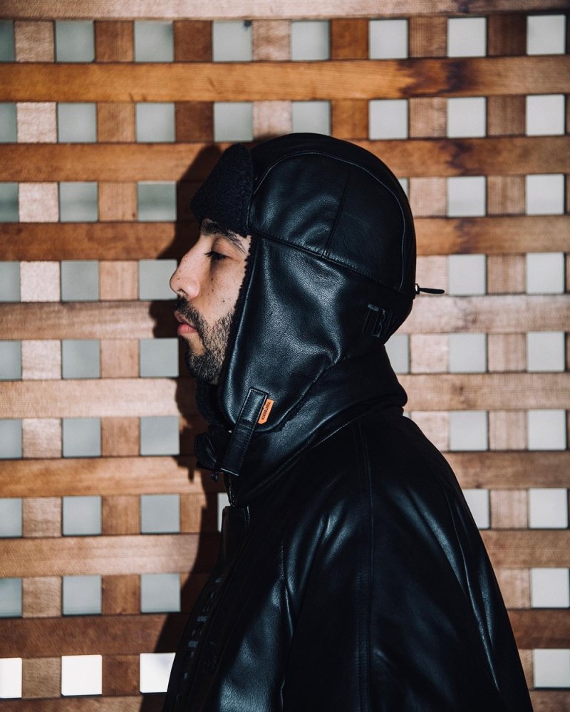 画像2: TIGHTBOOTH/LEATHER FLIGHT CAP（Black）［レザーフライトキャップ-23秋冬］