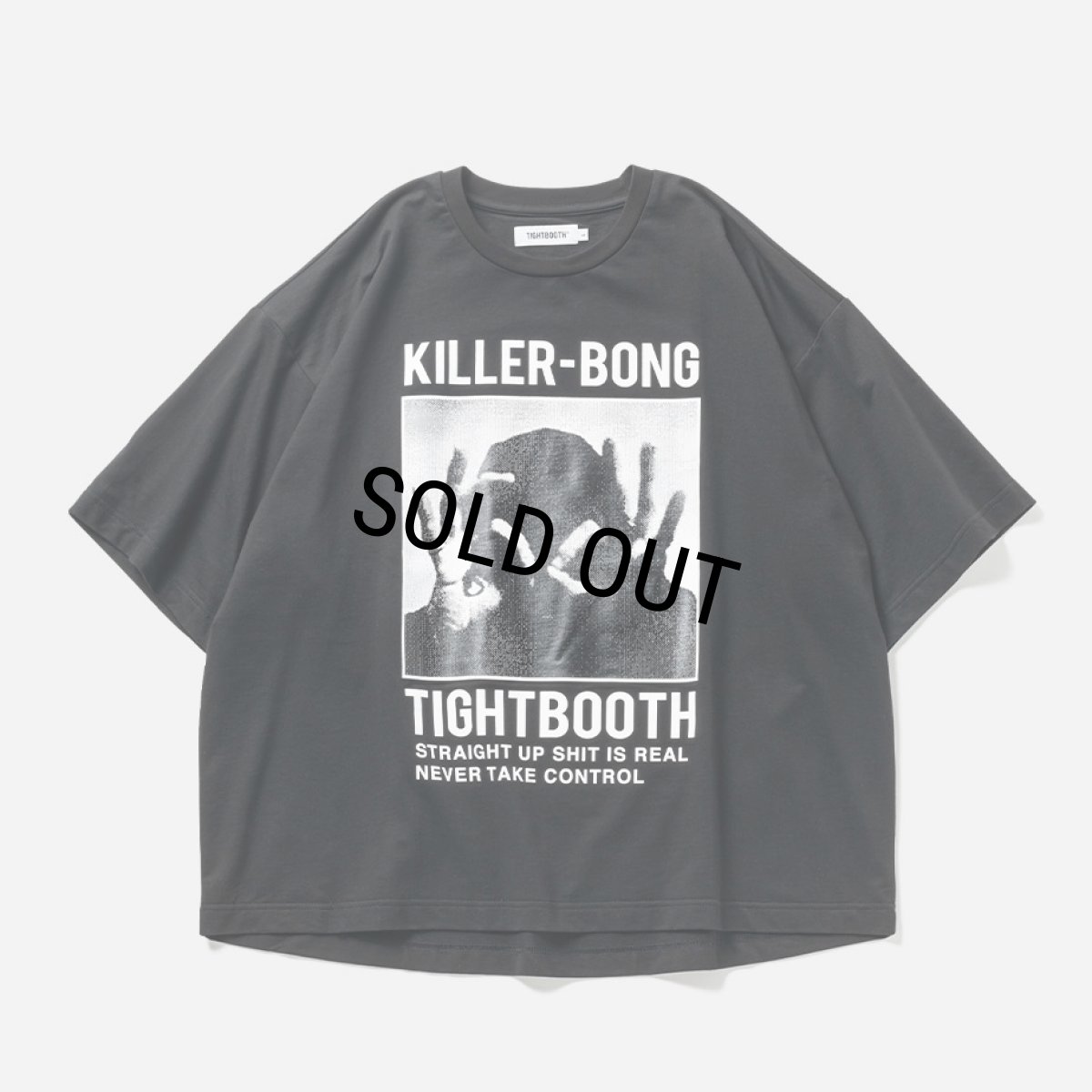 画像1: TIGHTBOOTH/HAND SIGN T-SHIRT（Black）［プリントT-23秋冬］ (1)