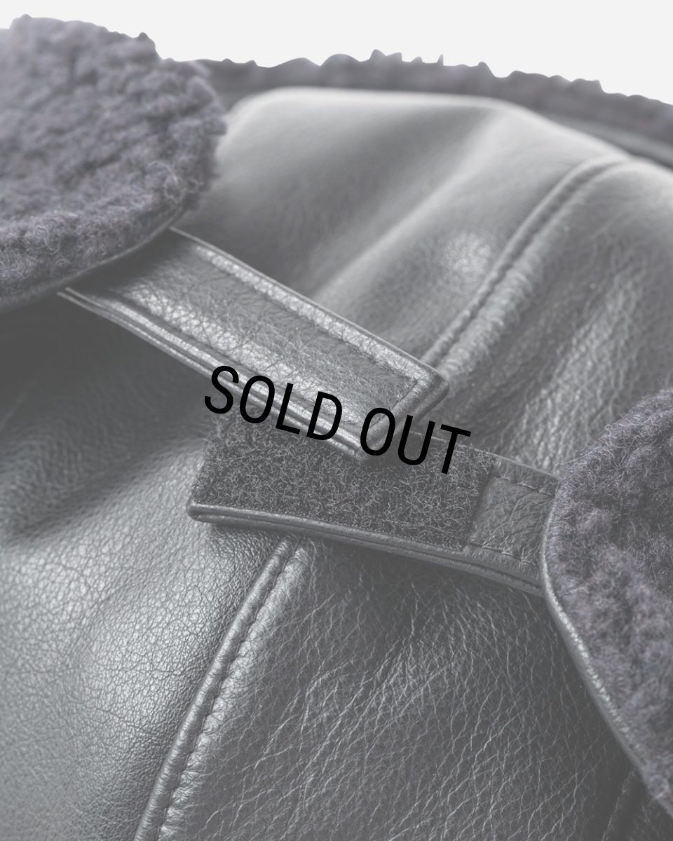 画像13: TIGHTBOOTH/LEATHER FLIGHT CAP（Black）［レザーフライトキャップ-23秋冬］ (13)