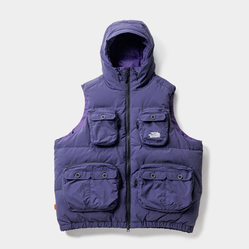 画像1: 【40%OFF】TIGHTBOOTH/DOWN VEST（Purple）［ダウンベスト-23秋冬］