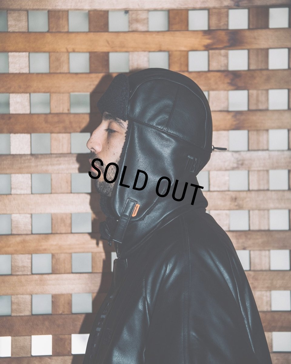 画像15: TIGHTBOOTH/LEATHER FLIGHT CAP（Black）［レザーフライトキャップ-23秋冬］ (15)