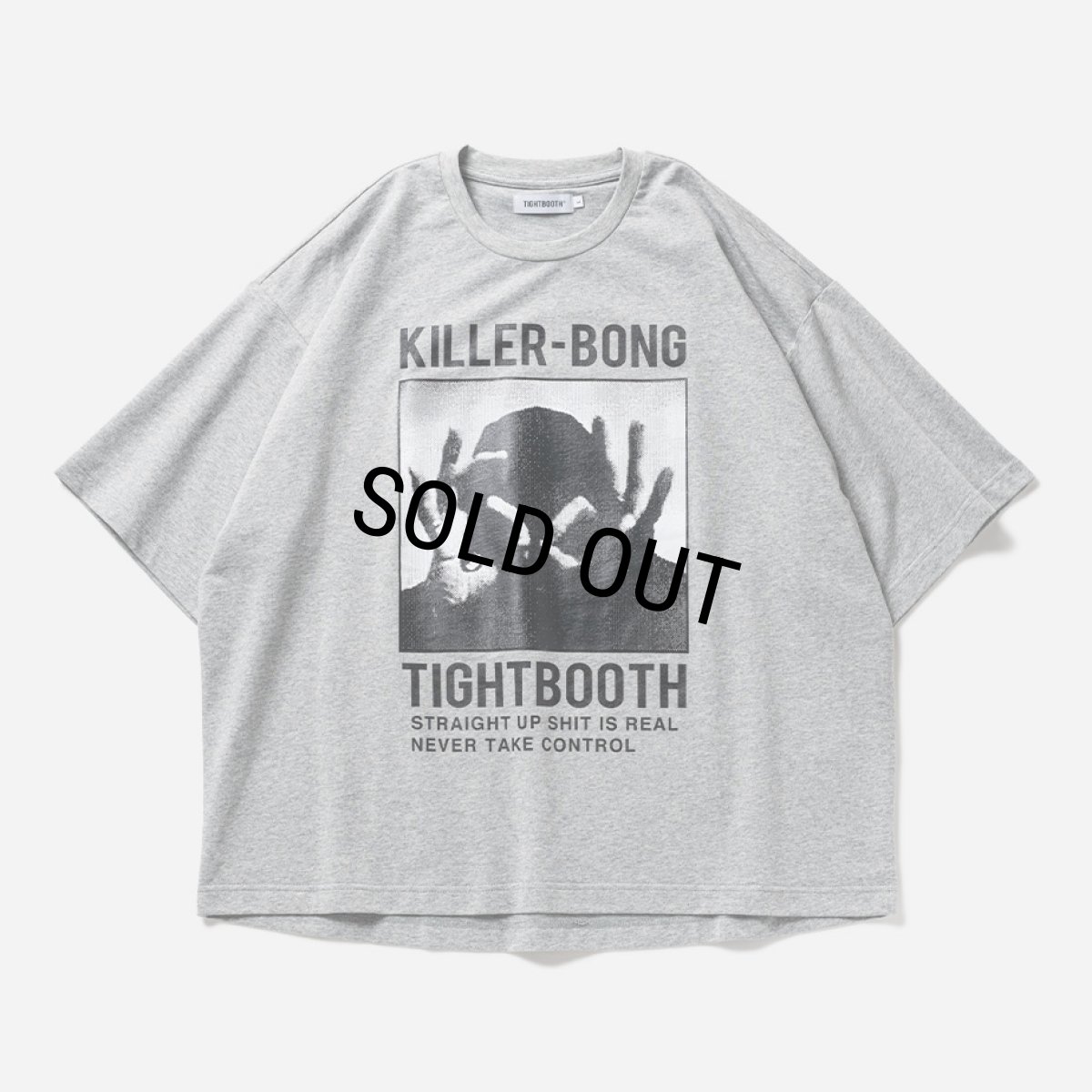 画像1: TIGHTBOOTH/HAND SIGN T-SHIRT（Gray）［プリントT-23秋冬］ (1)