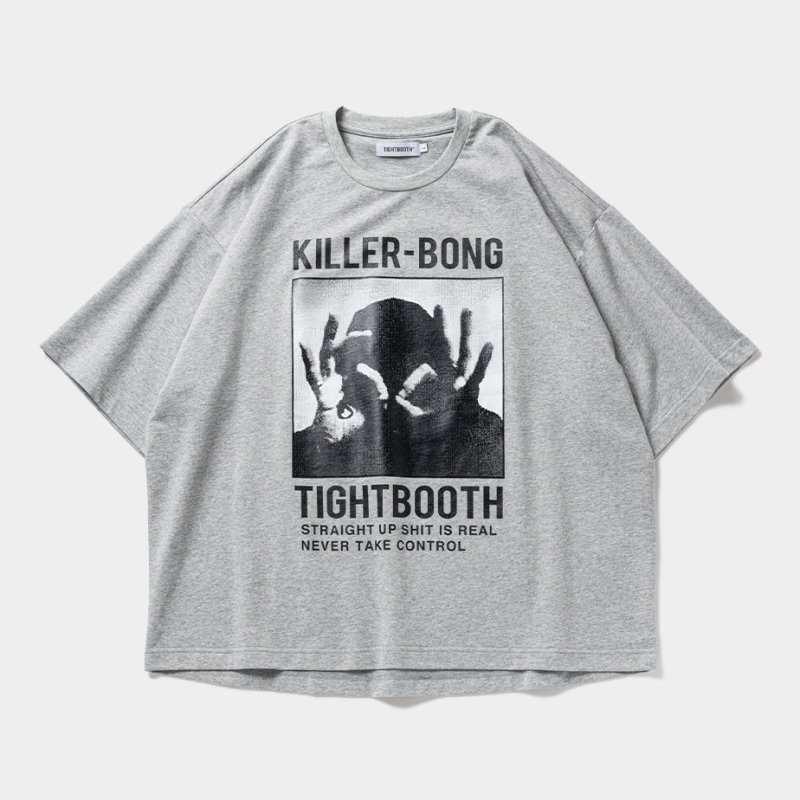 画像1: TIGHTBOOTH/HAND SIGN T-SHIRT（Gray）［プリントT-23秋冬］