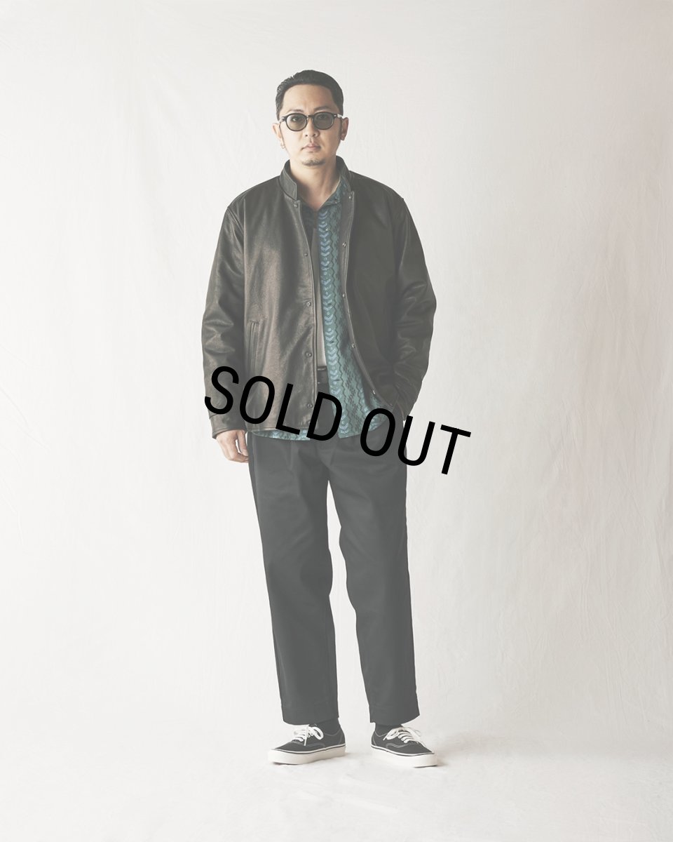 画像3: CALEE/CROME LEATHER AWARD TYPE JACKET（BLACK）［レザーアワードJKT-23秋冬］ (3)