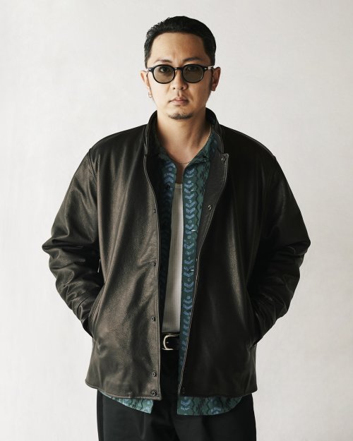 他の写真3: CALEE/CROME LEATHER AWARD TYPE JACKET（BLACK）［レザーアワードJKT-23秋冬］