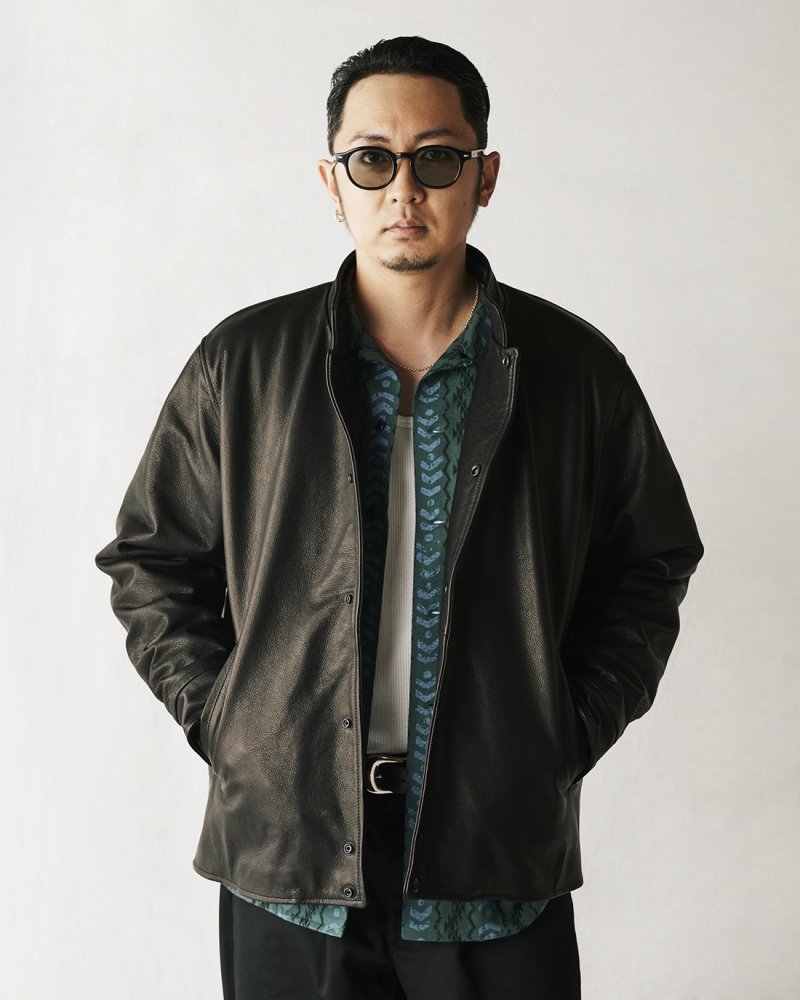 画像3: CALEE/CROME LEATHER AWARD TYPE JACKET（BLACK）［レザーアワードJKT-23秋冬］