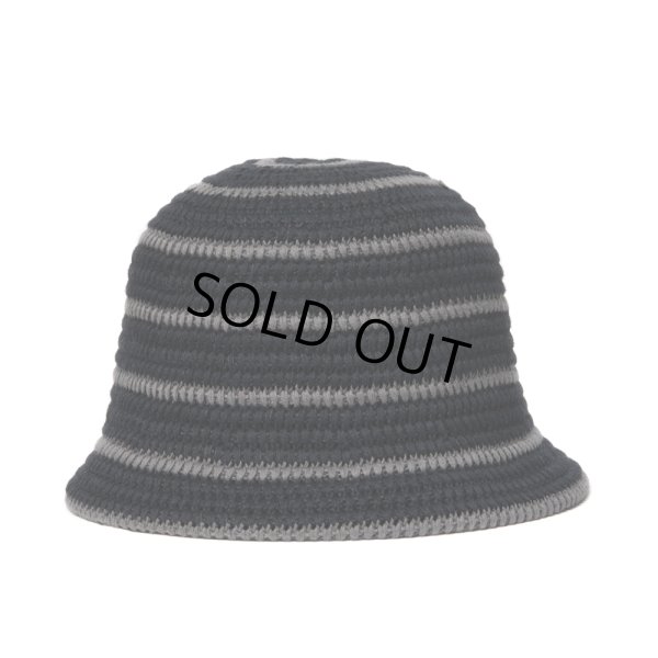 画像1: COOTIE PRODUCTIONS/Knit Crusher Hat（Black/Gray）［ニットクラッシャーハット-23秋冬］