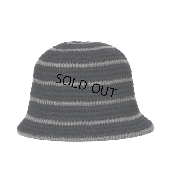 画像1: COOTIE PRODUCTIONS/Knit Crusher Hat（Black/Gray）［ニットクラッシャーハット-23秋冬］