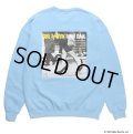 WACKO MARIA/BLUE NOTE / SWEAT SHIRT（BLUE）［クルーネックスウェット-23秋冬］