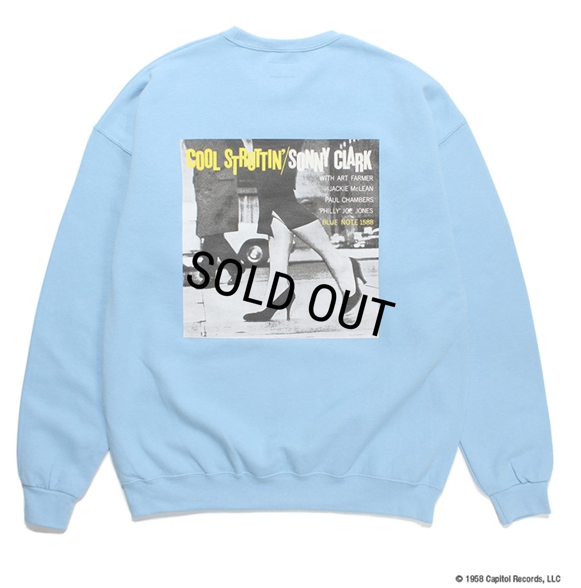 画像1: WACKO MARIA/BLUE NOTE / SWEAT SHIRT（BLUE）［クルーネックスウェット-23秋冬］ (1)