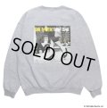 WACKO MARIA/BLUE NOTE / SWEAT SHIRT（GRAY）［クルーネックスウェット-23秋冬］