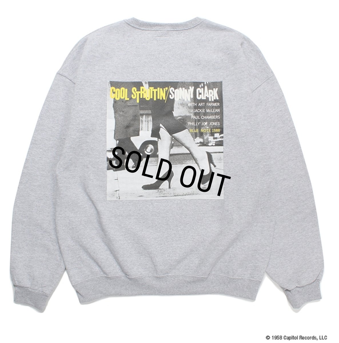画像1: WACKO MARIA/BLUE NOTE / SWEAT SHIRT（GRAY）［クルーネックスウェット-23秋冬］ (1)