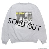 WACKO MARIA/BLUE NOTE / SWEAT SHIRT（GRAY）［クルーネックスウェット-23秋冬］