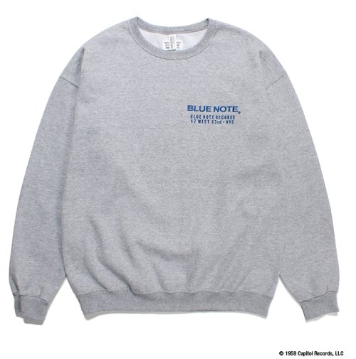 他の写真1: WACKO MARIA/BLUE NOTE / SWEAT SHIRT（GRAY）［クルーネックスウェット-23秋冬］