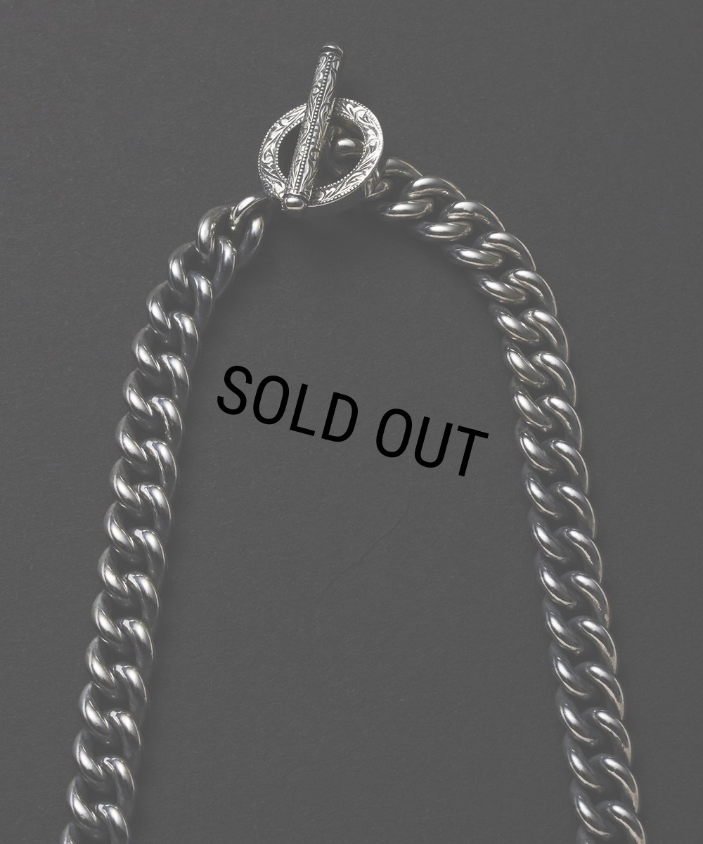 画像2: ANTIDOTE BUYERS CLUB/Engraved Toggle Chain（Silver） (2)