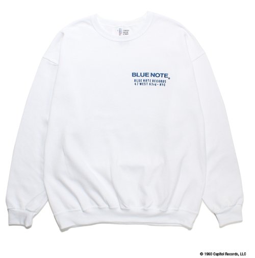 他の写真1: WACKO MARIA/BLUE NOTE / SWEAT SHIRT（WHITE）［クルーネックスウェット-23秋冬］