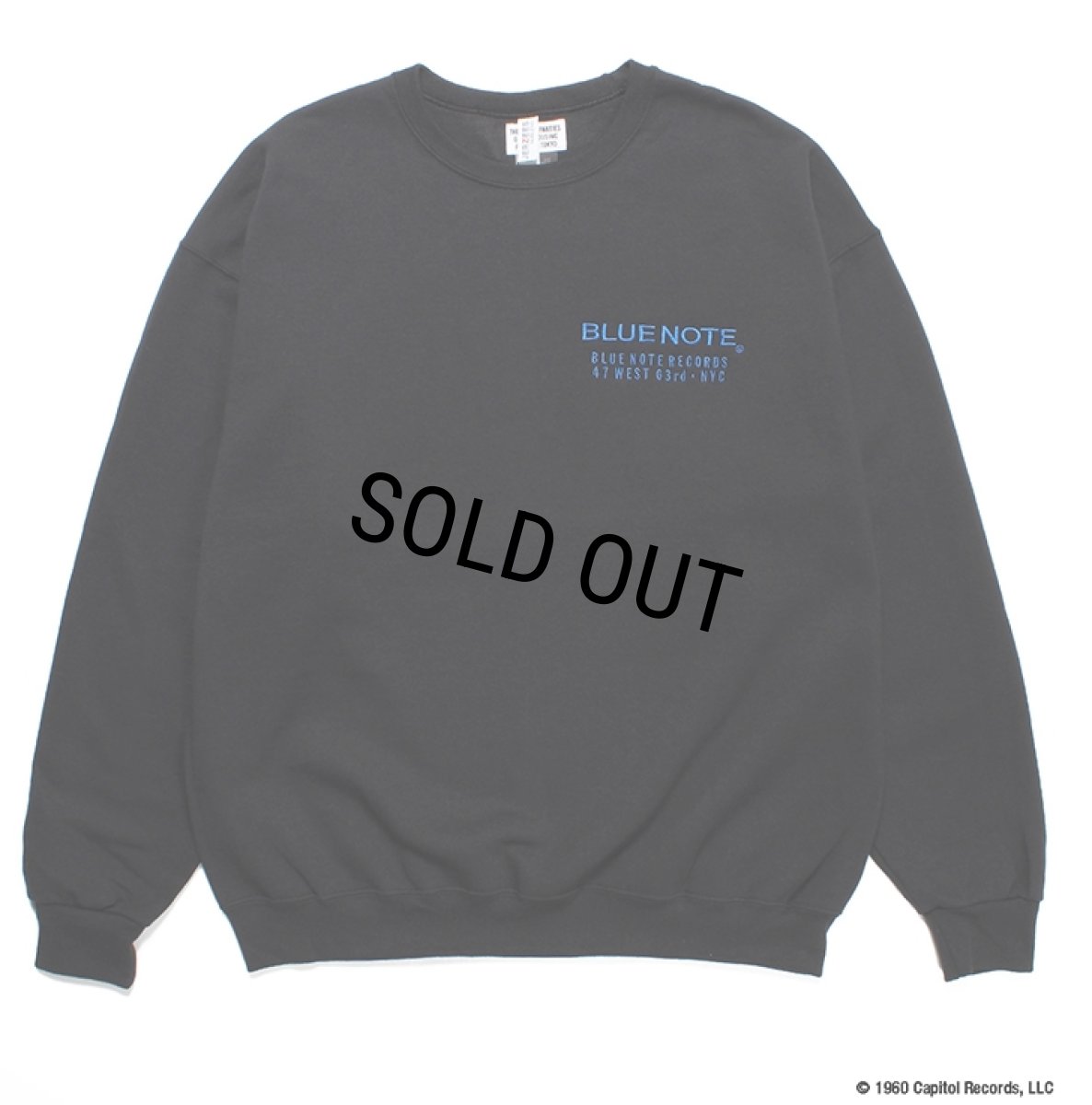 画像2: WACKO MARIA/BLUE NOTE / SWEAT SHIRT（BLACK）［クルーネックスウェット-23秋冬］ (2)