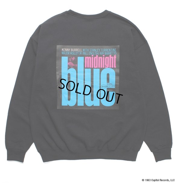 画像1: WACKO MARIA/BLUE NOTE / SWEAT SHIRT（BLACK）［クルーネックスウェット-23秋冬］