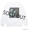 WACKO MARIA/BLUE NOTE / SWEAT SHIRT（WHITE）［クルーネックスウェット-23秋冬］