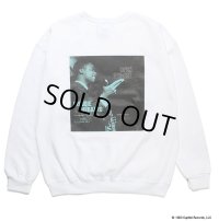 WACKO MARIA/BLUE NOTE / SWEAT SHIRT（WHITE）［クルーネックスウェット-23秋冬］