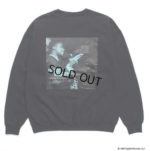 画像1: WACKO MARIA/BLUE NOTE / SWEAT SHIRT（BLACK）［クルーネックスウェット-23秋冬］