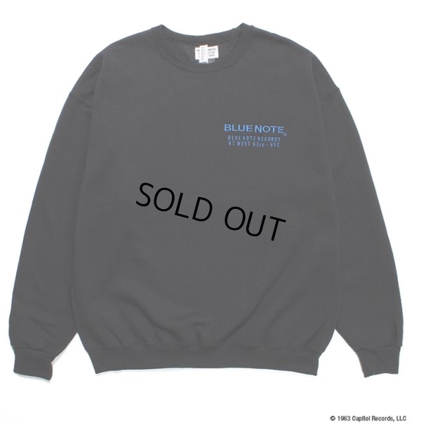 画像2: WACKO MARIA/BLUE NOTE / SWEAT SHIRT（BLACK）［クルーネックスウェット-23秋冬］