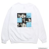 WACKO MARIA/BLUE NOTE / SWEAT SHIRT（WHITE）［クルーネックスウェット-23秋冬］