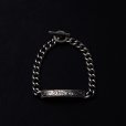 画像1: ANTIDOTE BUYERS CLUB/Engraved ID Bracelet（Silver）［IDブレスレット］ (1)