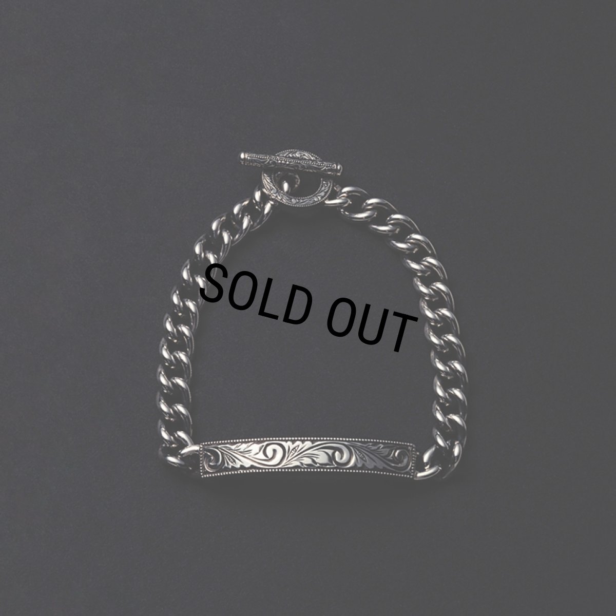 画像1: ANTIDOTE BUYERS CLUB/Engraved ID Bracelet（Silver） (1)