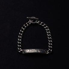 画像1: ANTIDOTE BUYERS CLUB/Engraved ID Bracelet（Silver） (1)