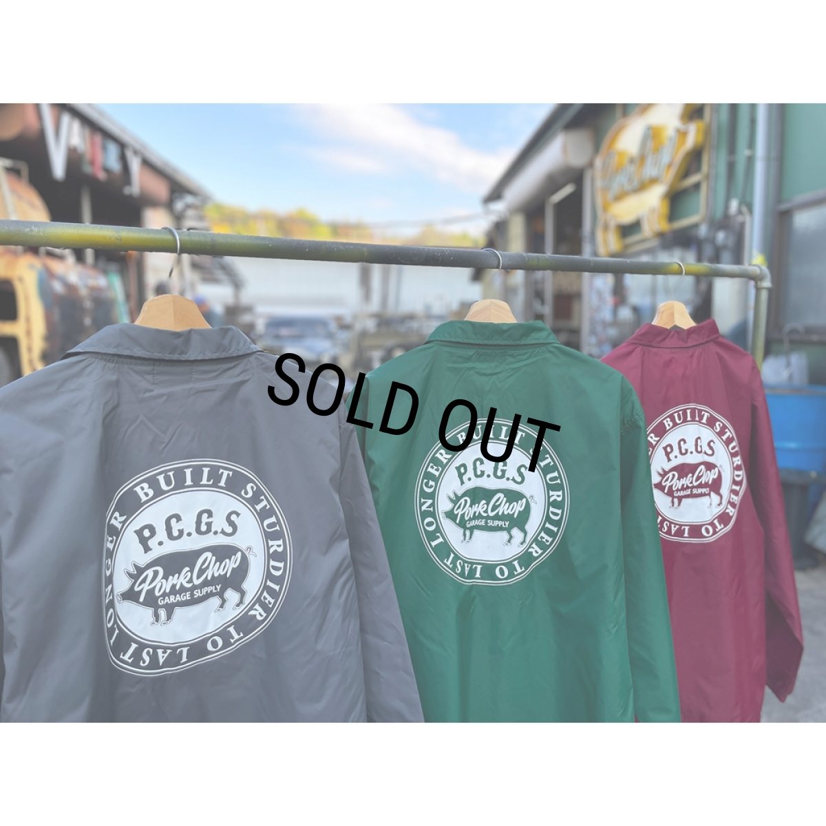 画像5: PORKCHOP/CIRCLE PORK COACH JKT（CEMENT）［コーチJKT-23秋冬］ (5)