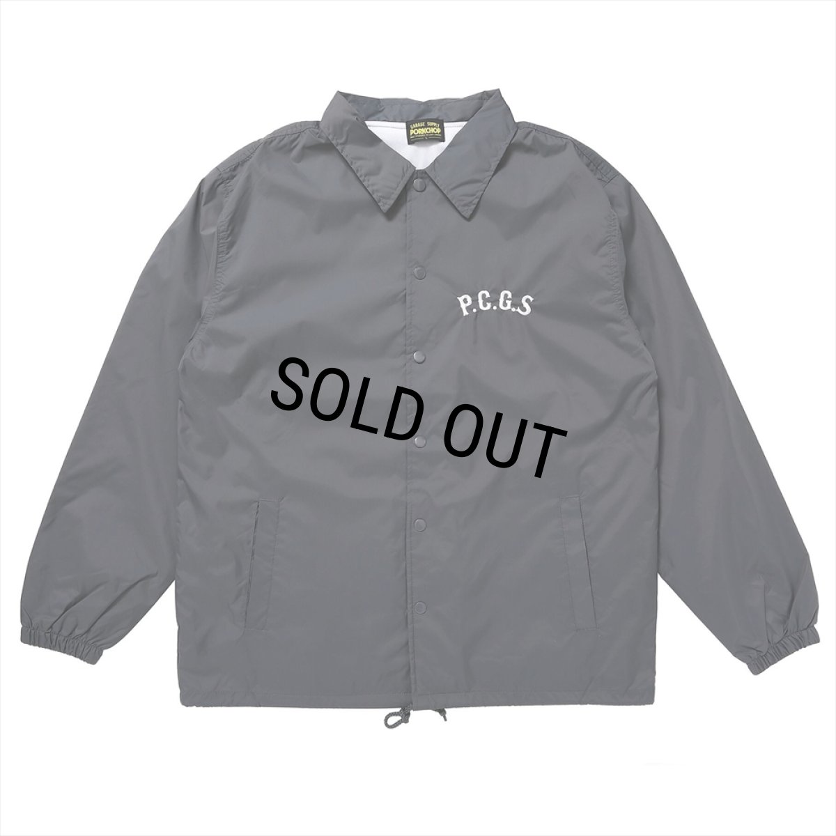 画像2: PORKCHOP/CIRCLE PORK COACH JKT（CEMENT）［コーチJKT-23秋冬］ (2)