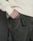 画像6: CALEE/STUDS LEATHER ASSORT KEY RING ＜TYPE III＞ C（BLACK C）［スタッズレザーキーリング-23秋冬］