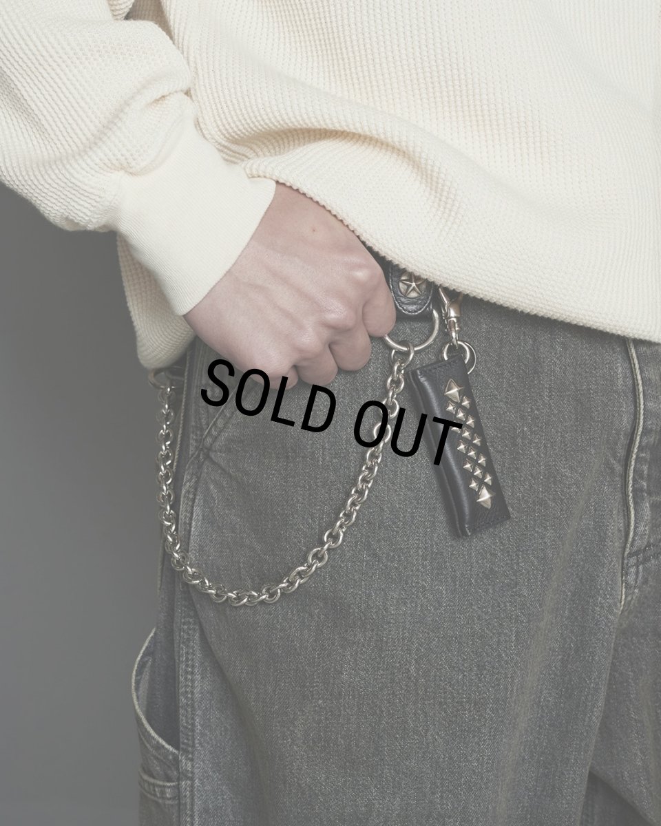 画像6: CALEE/STUDS LEATHER ASSORT KEY RING ＜TYPE III＞ C（BLACK C）［スタッズレザーキーリング-23秋冬］ (6)