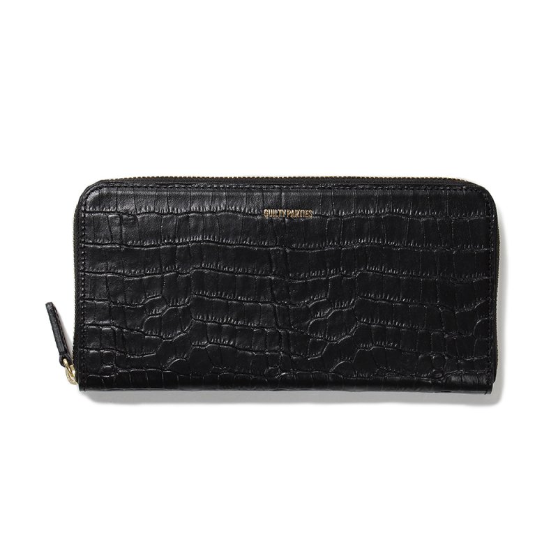 画像1: WACKO MARIA/SPEAK EASY / ROUND ZIP LONG WALLET（BLACK）［ラウンドジップロングウォレット-23秋冬］
