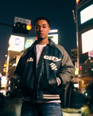 画像3: BlackEyePatch/ALL CITY HWC AVIREX JACKET(GRAY/NAVY) (3)