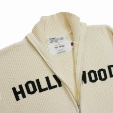 画像5: DAIRIKU/"HOLLYWOOD" Drivers Knit（White & Black）［ドライバーズニット-24春夏］ (5)