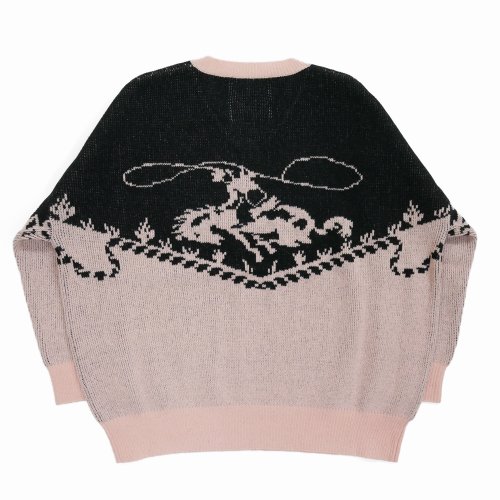 他の写真2: DAIRIKU/"Cowboy" Pullover Knit（Pink & Black）［プルオーバーニット-24春夏］