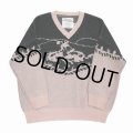 DAIRIKU/"Cowboy" Pullover Knit（Pink & Black）［プルオーバーニット-24春夏］