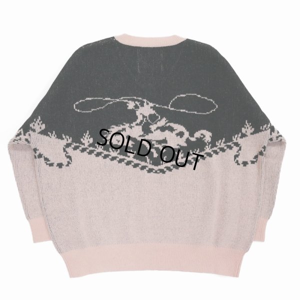 画像2: DAIRIKU/"Cowboy" Pullover Knit（Pink & Black）［プルオーバーニット-24春夏］