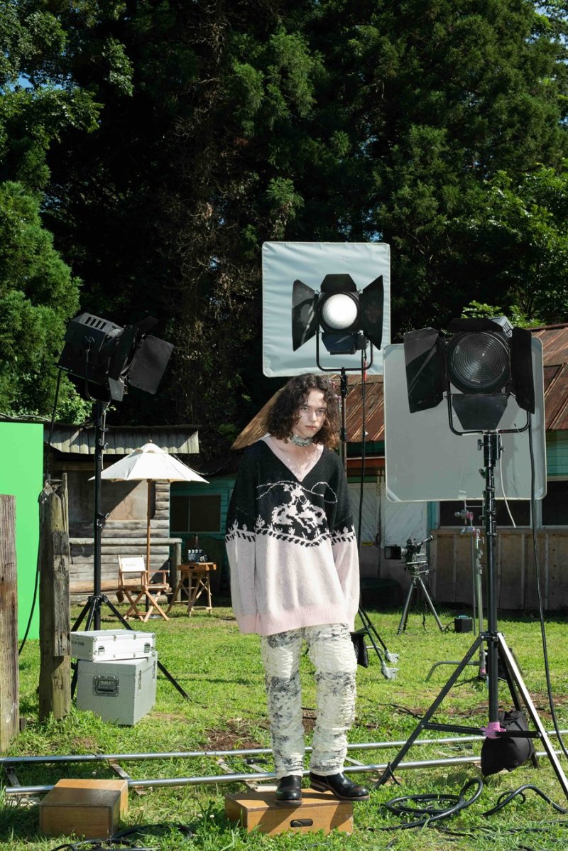 画像3: DAIRIKU/"Cowboy" Pullover Knit（Pink & Black）［プルオーバーニット-24春夏］