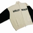 画像3: DAIRIKU/"HOLLYWOOD" Drivers Knit（White & Black）［ドライバーズニット-24春夏］