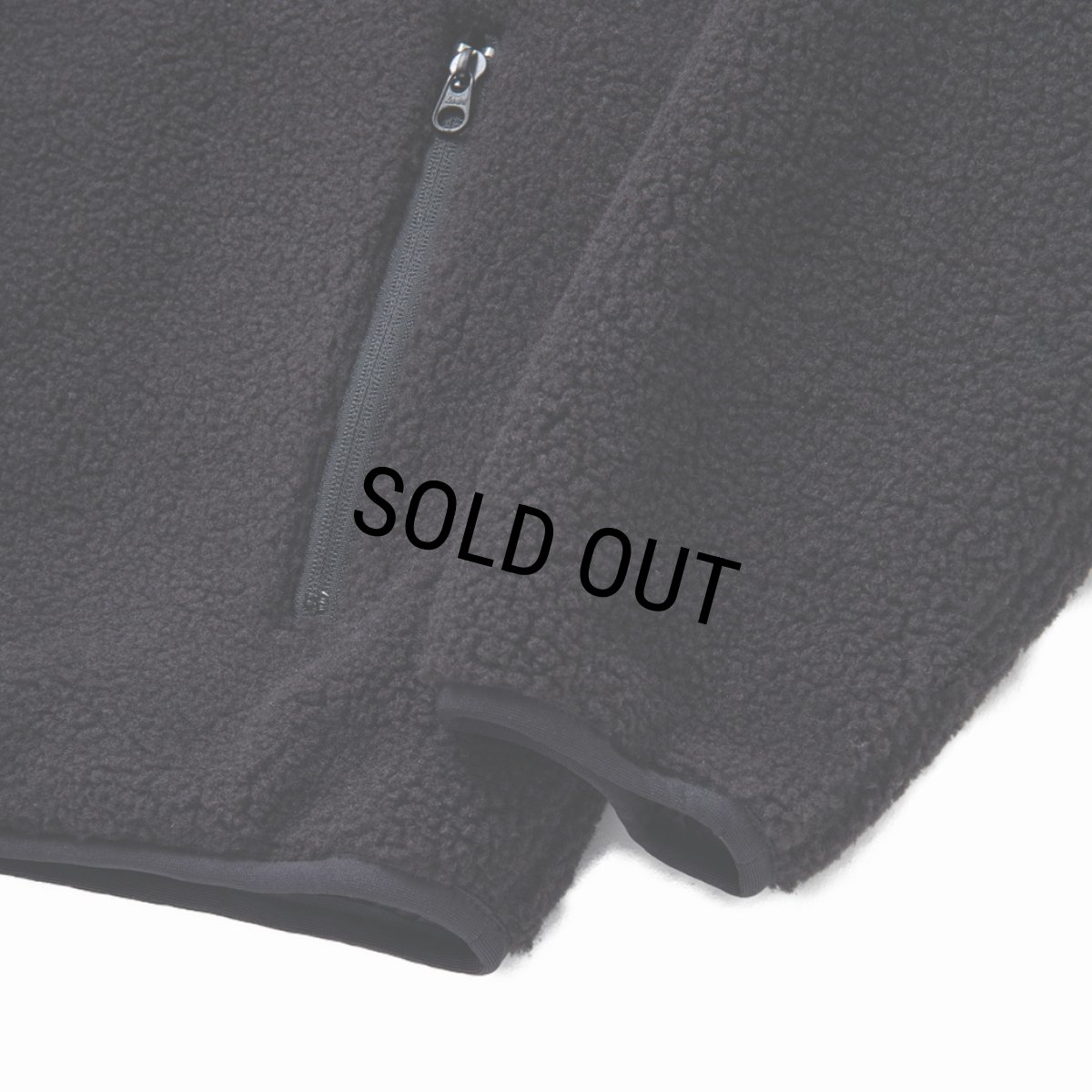 画像7: 【40%OFF】RATS/STAND COLLAR FLEECE（BLACK）［スタンドカラーフリース-23秋冬］ (7)