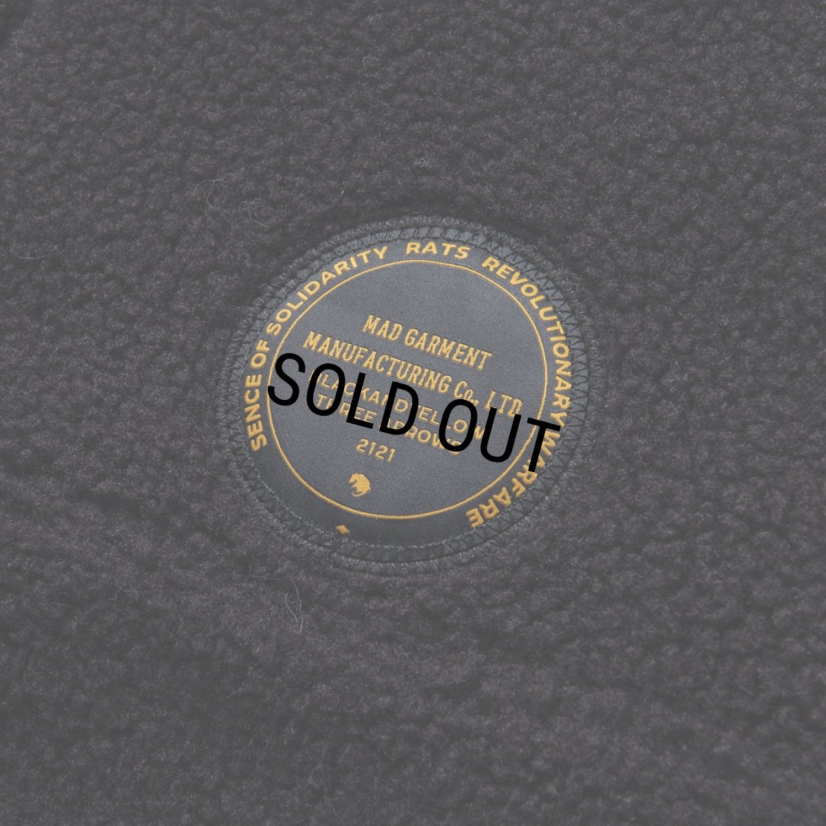 画像5: 【40%OFF】RATS/STAND COLLAR FLEECE（BLACK）［スタンドカラーフリース-23秋冬］ (5)