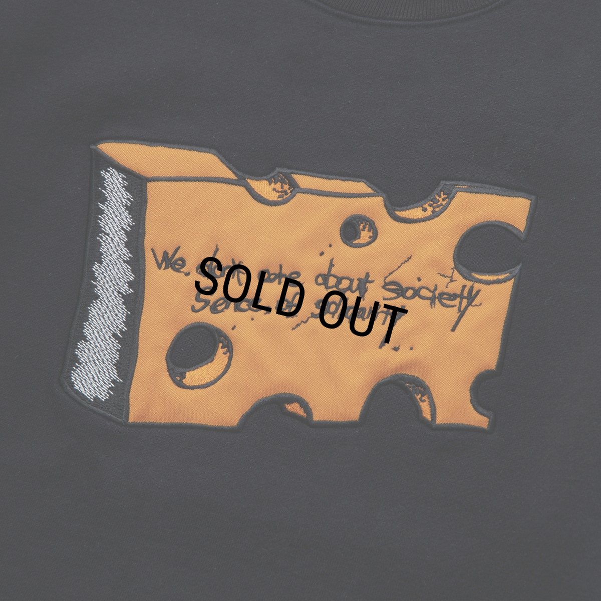 画像4: 【40%OFF】RATS/CHEESE CREW NECK SWEAT（BLACK）［クルーネックスウェット-23秋冬］ (4)